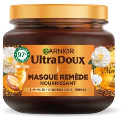 GARNIER - Remède pour les cheveux Les huiles merveilleuses Huiles d'Argan et de Camélia - Cheveux secs et ternes - 340 ml