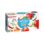 Casino - 12 gourdes refermables de purée de fruits pomme sans sucres ajoutés - 12x90 g