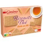 Casino - Biscuits thé riche en blé x12 sachets fraîcheur de 4 biscuits - 335 g