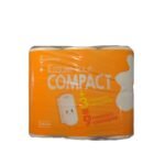 Leader Price - Essuie tout compact 3 rouleaux compacts = 9 rouleaux classiques x3 rouleaux