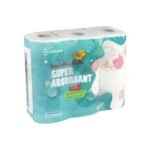 Leader Price - Essuie tout décoré super absorbant 3 plis super résistant même mouillé x3 rouleaux