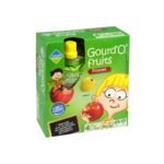 Leader Price - Gourd'O'fruits compotes pomme allégées en sucre - 4x90 g