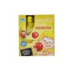 Leader Price - Gourd'O'fruits compotes pomme banane allégées en sucre - 4x90 g