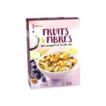 LeaderPrice -  Fruits et fibres - céréales blé complet et fruits secs - 500 g