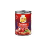 Super Chef - Morceaux de litchis au sirop léger - 567 g